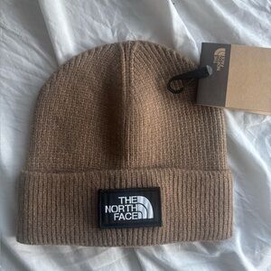 The North Face light brown tan  Beanie